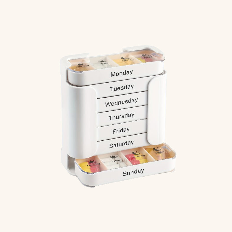 💊Praktische, lebensmittelechte, quadratische Pillendose