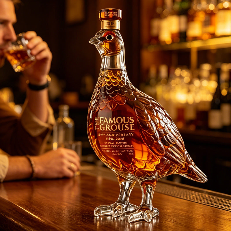The Famous Grouse 130th Anniversary Edition – Einzigartige Whiskyflasche in Grouse-Form