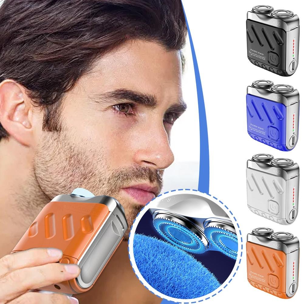 Tragbarer rotierender Elektrorasierer mit zwei Ringen/Portable Rotary Dual Ring Electric Shaver