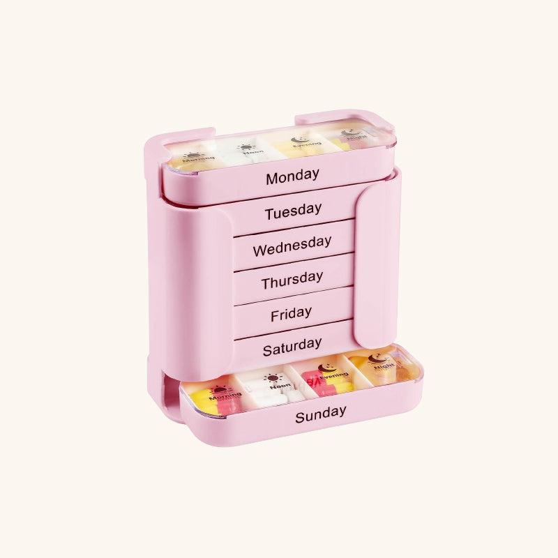 💊Praktische, lebensmittelechte, quadratische Pillendose