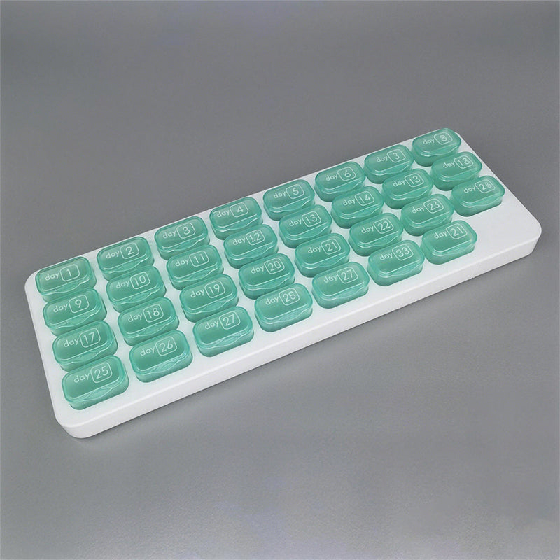 💊 31-Tage-Pillendose – Monatlicher Pillen-Organizer – Arthritis-freundliche, leicht zu öffnende Deckel