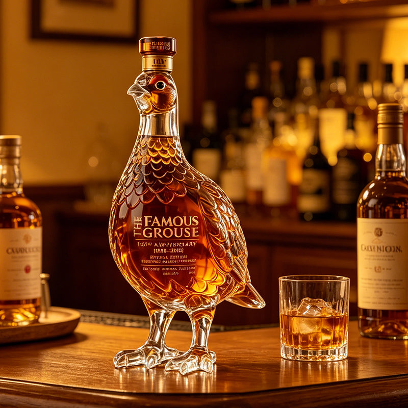 The Famous Grouse 130th Anniversary Edition – Einzigartige Whiskyflasche in Grouse-Form