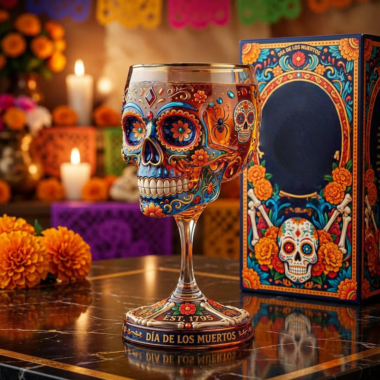“Day of the Dead“-Sammlerkelch – Kunstglas in limitierter Auflage