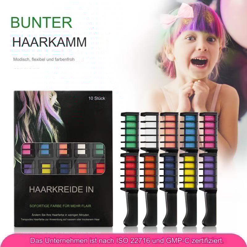 Magic Hair Set 10 Farben Farbstoff für Party Großhandel Pinsel temporäre Farbe