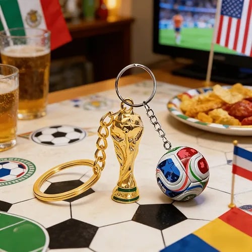 Schlüsselanhänger zur FIFA-Fußball-Weltmeisterschaft 2026 (USA-MEX-CAN): Trage den Geist des Spiels überallhin mit dir ✨