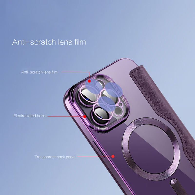 📱Neue strukturierte Leder-Flip-Iphone-Hülle