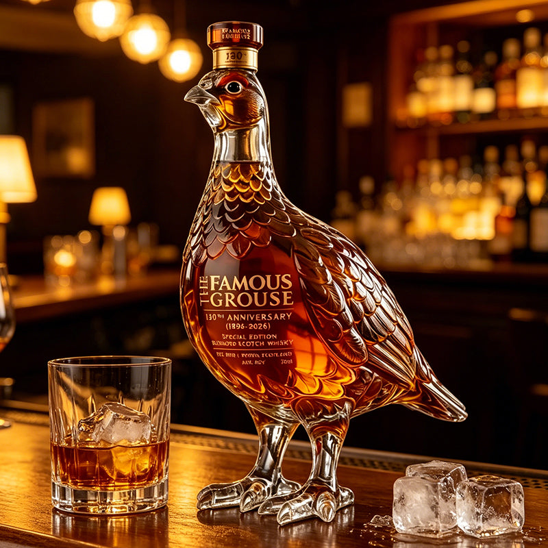The Famous Grouse 130th Anniversary Edition – Einzigartige Whiskyflasche in Grouse-Form