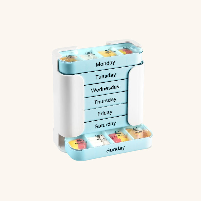 💊Praktische, lebensmittelechte, quadratische Pillendose