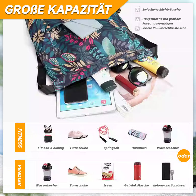 Kordelzug, faltbar, großes Fassungsvermögen, Trocken-Nass-Trennung, Reise-Sportrucksack🛩