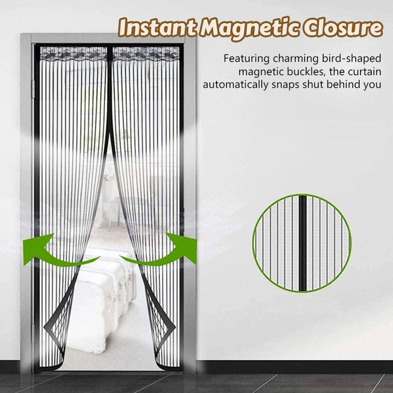 Magic Mesh magnetischer Fliegengitter-Türvorhang für den Sommer