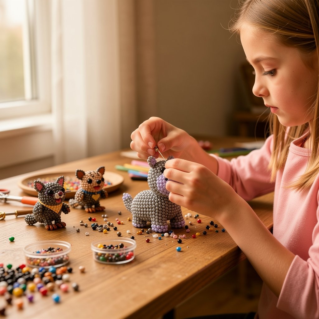 ✨ Letzter Tag: 49 % Rabatt ✨ – 🧵✨ DIY-Set für winzige 3D-Perlentiere