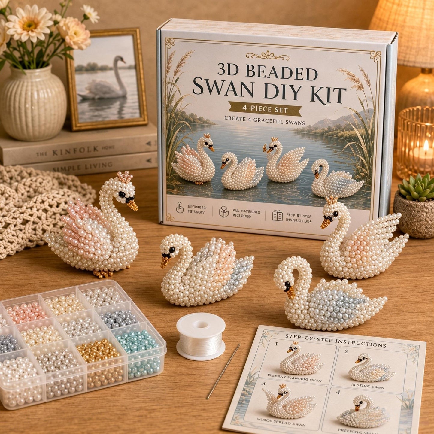 ✨ Letzter Tag: 49 % Rabatt ✨ – 🧵✨ DIY-Set für winzige 3D-Perlentiere