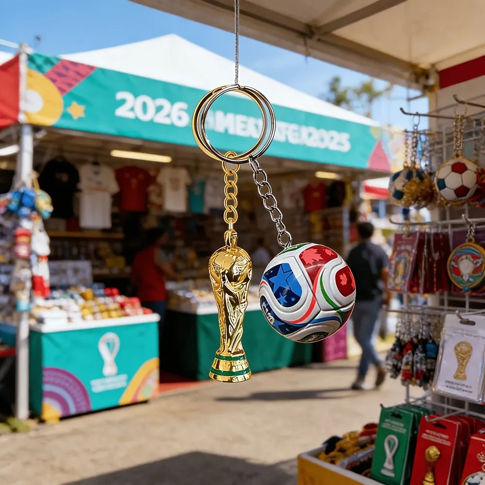 Schlüsselanhänger zur FIFA-Fußball-Weltmeisterschaft 2026 (USA-MEX-CAN): Trage den Geist des Spiels überallhin mit dir ✨
