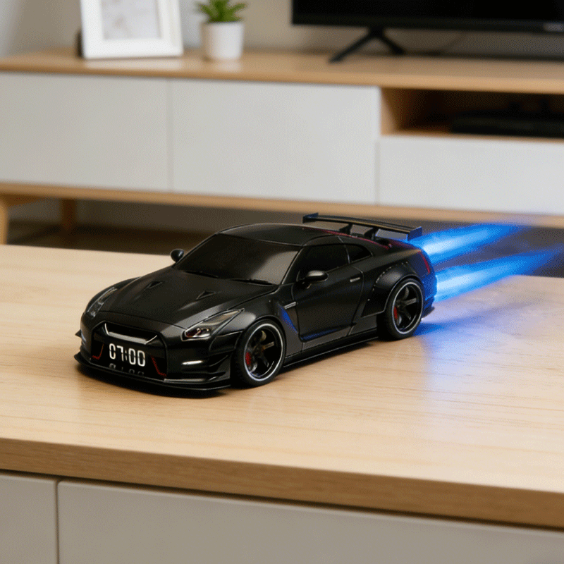 ⏰ Hypercar-Wecker 🏎️ Realistische Motor- und Lichteffekte