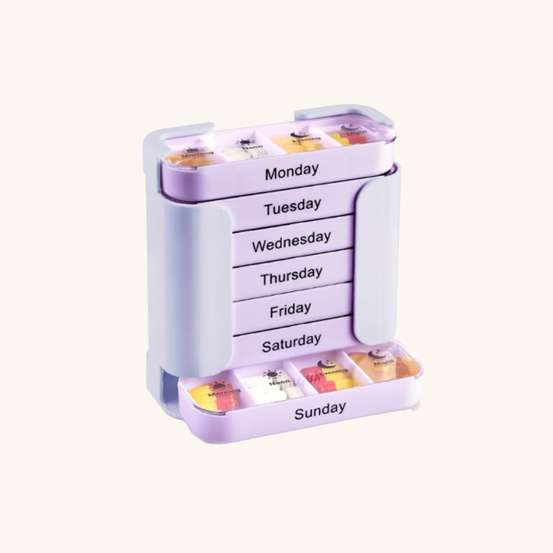 💊Praktische, lebensmittelechte, quadratische Pillendose