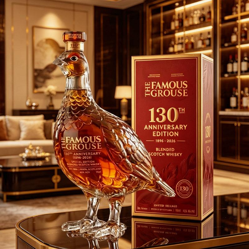 The Famous Grouse 130th Anniversary Edition – Einzigartige Whiskyflasche in Grouse-Form