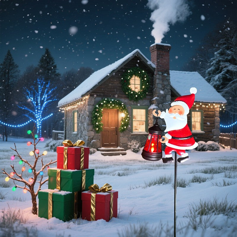 ⏰Solar-Gartenleuchte In Form Des Weihnachtsmanns🎅🎄