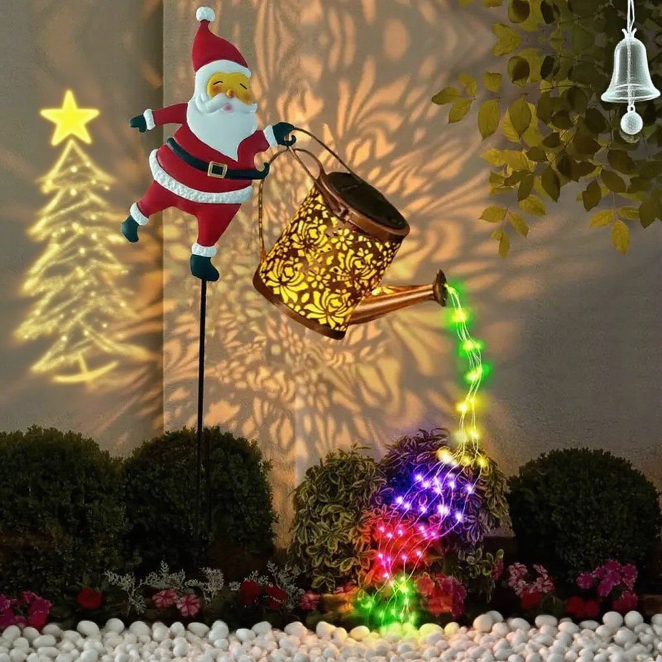 ⏰Solar-Gartenleuchte In Form Des Weihnachtsmanns🎅🎄