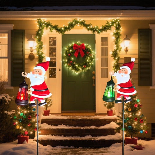 ⏰Solar-Gartenleuchte In Form Des Weihnachtsmanns🎅🎄