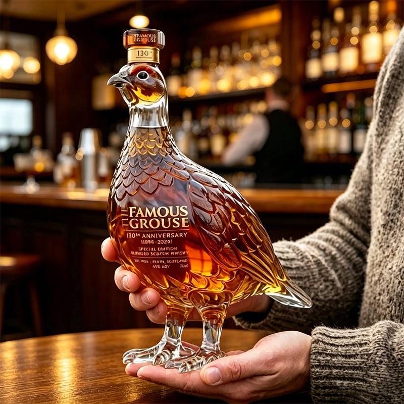 The Famous Grouse 130th Anniversary Edition – Einzigartige Whiskyflasche in Grouse-Form