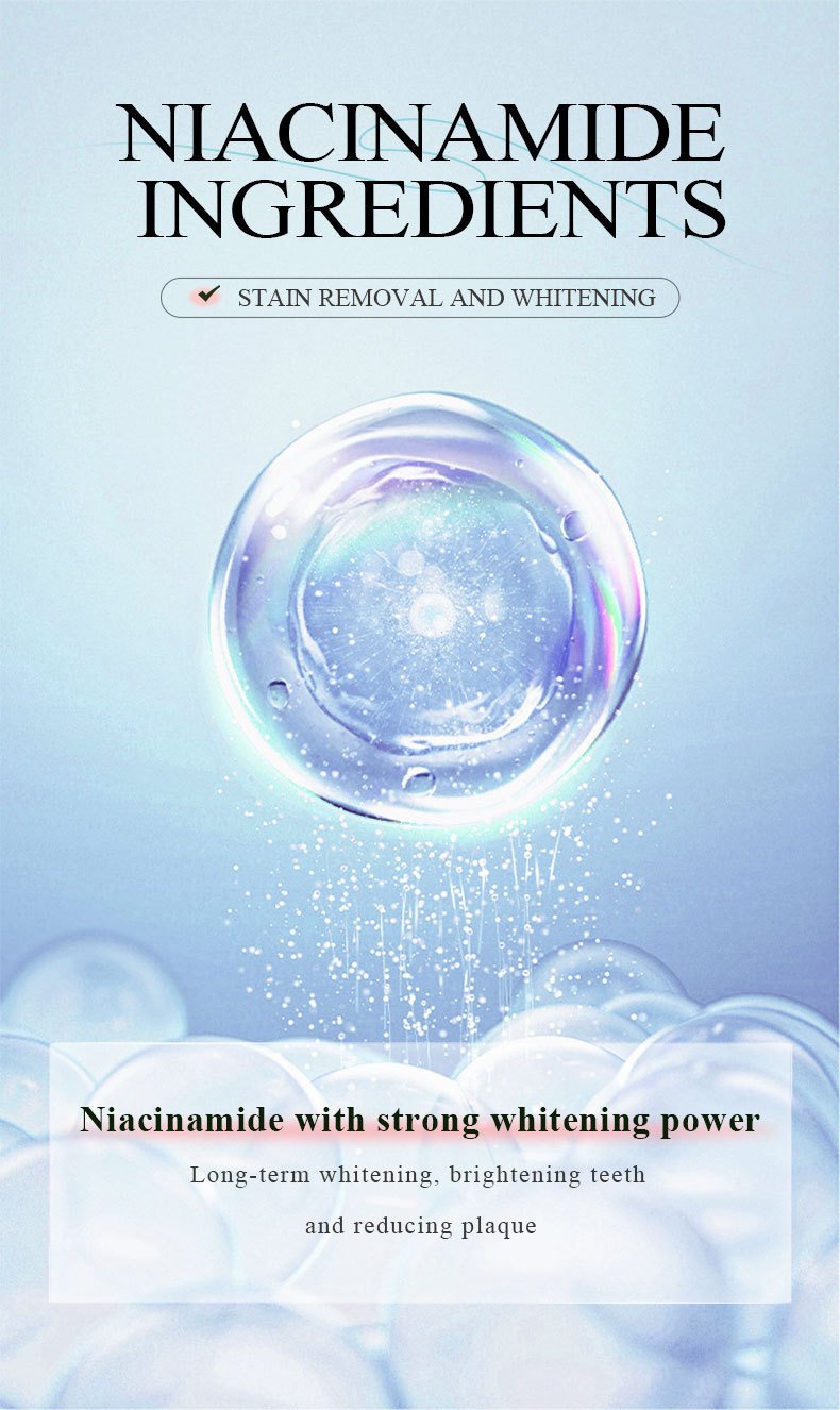Niacinamid-Zahncreme für weißere Zähne