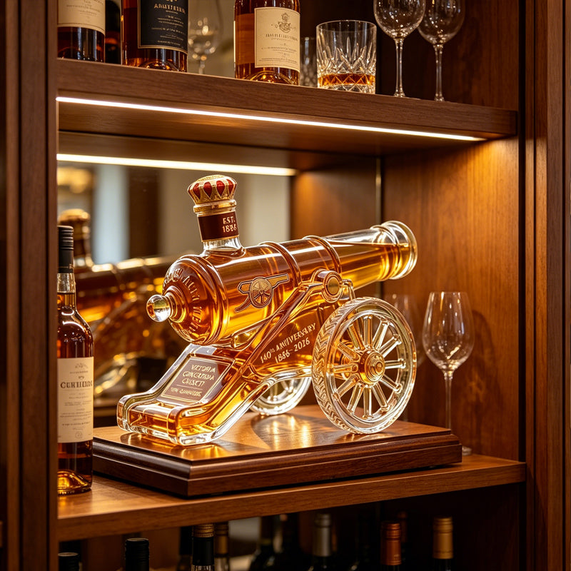 Whiskey-Kanone – Kreativer Dekanter in Kanonenform