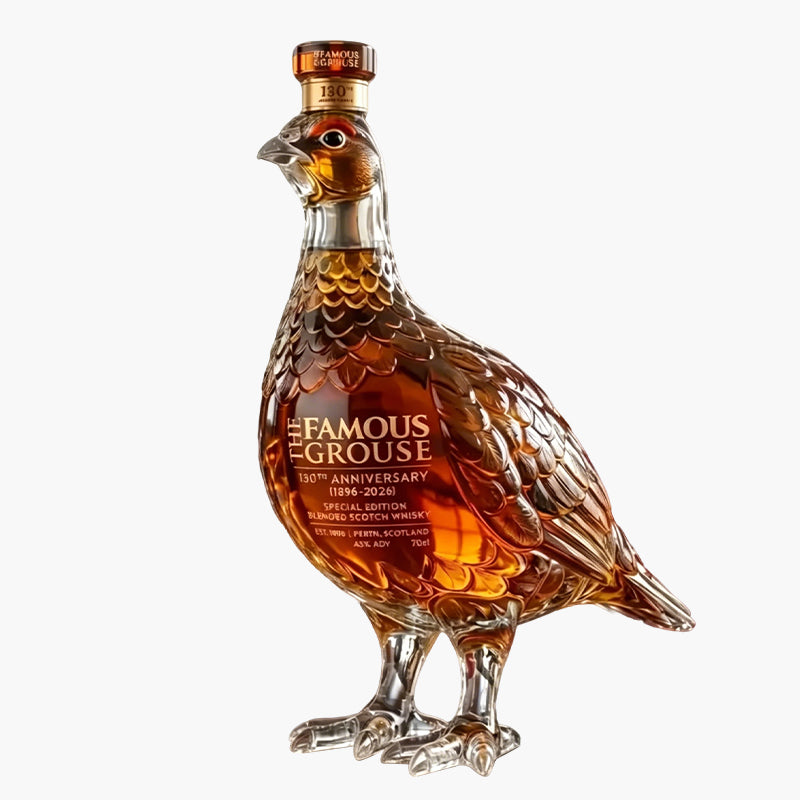 The Famous Grouse 130th Anniversary Edition – Einzigartige Whiskyflasche in Grouse-Form