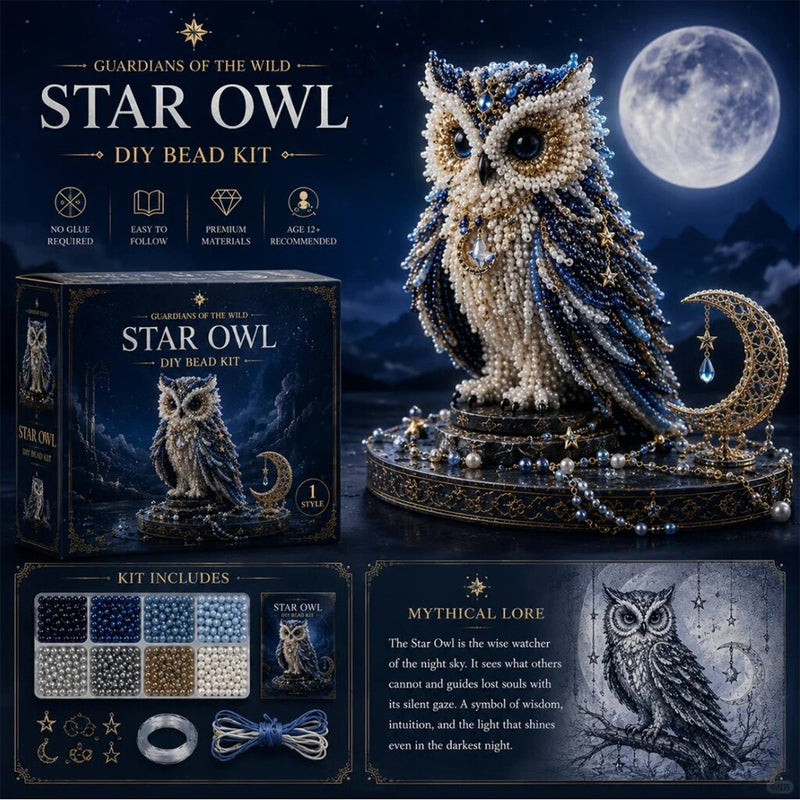 🦉 Kollektion von DIY-Perlensets für 3D-Tier-Glücksbringer