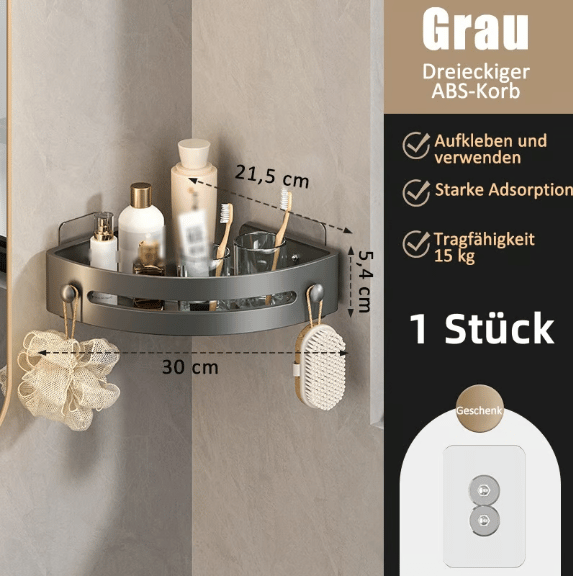Dreieckiges Badezimmerregal