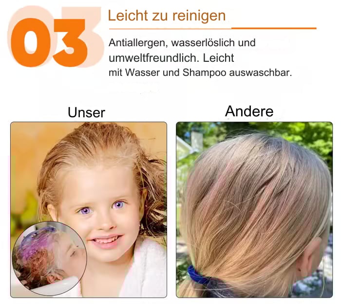 Magic Hair Set 10 Farben Farbstoff für Party Großhandel Pinsel temporäre Farbe