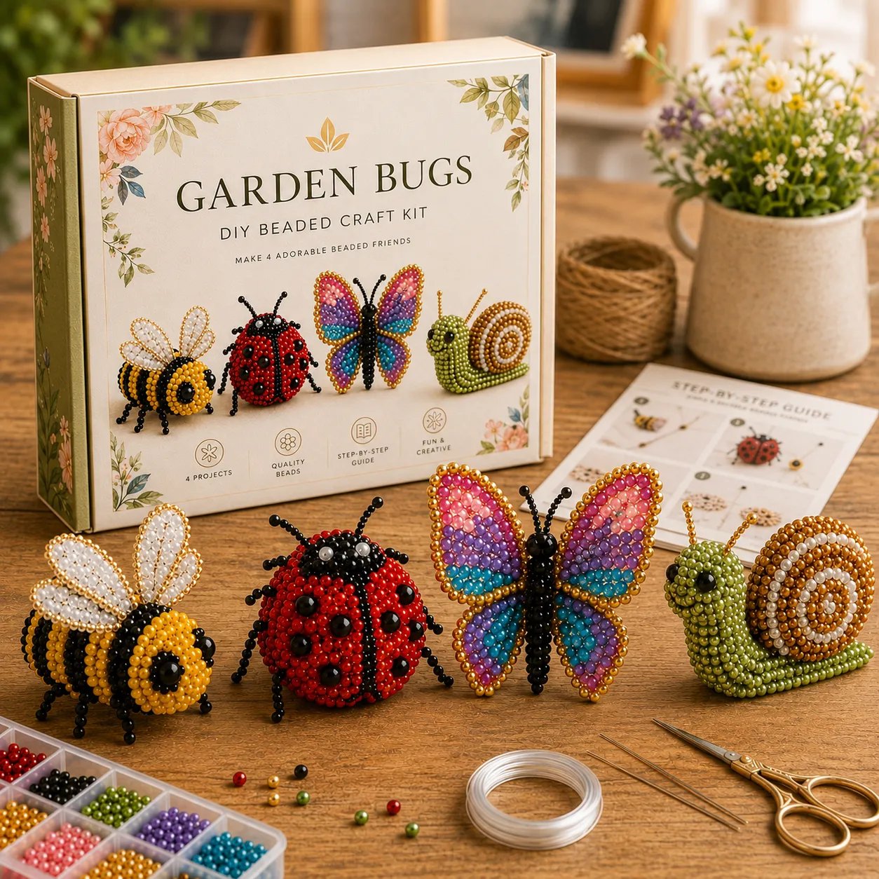 ✨ Letzter Tag: 49 % Rabatt ✨ – 🧵✨ DIY-Set für winzige 3D-Perlentiere