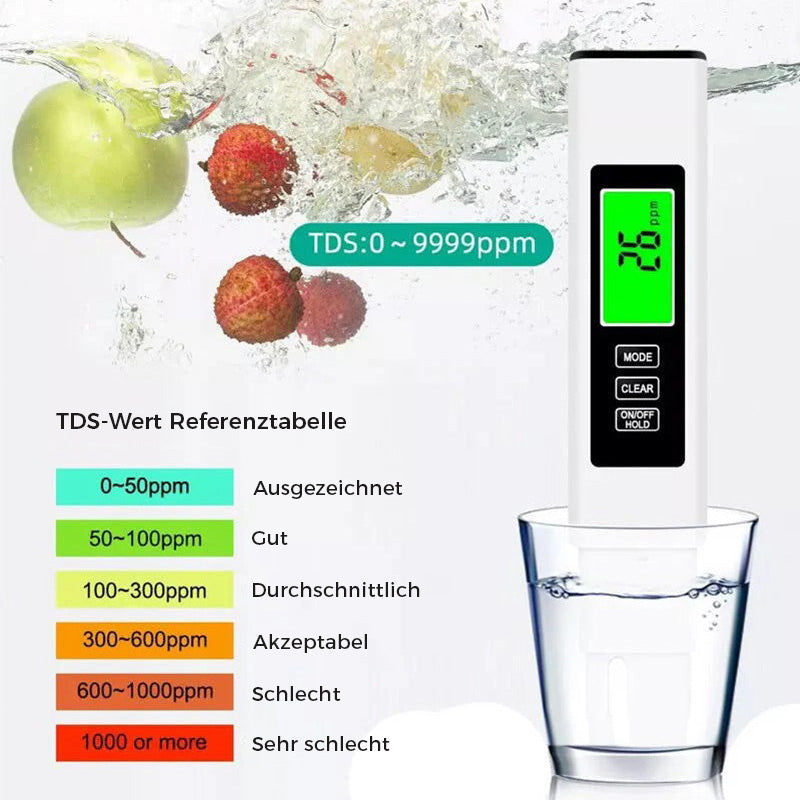 Multifunktionaler Wasserqualitätsteststift