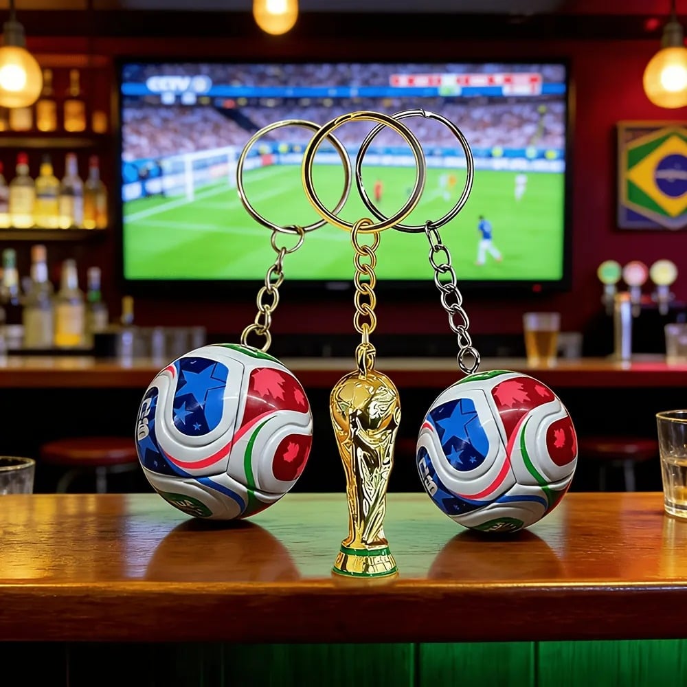 Schlüsselanhänger zur FIFA-Fußball-Weltmeisterschaft 2026 (USA-MEX-CAN): Trage den Geist des Spiels überallhin mit dir ✨