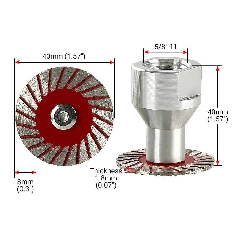 1.57" Diamant-Sägeblattset 🔪💎 Präzises Steinschneiden leicht gemacht