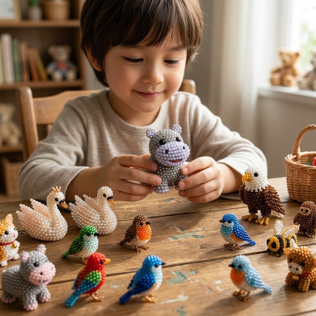 ✨ Letzter Tag: 49 % Rabatt ✨ – 🧵✨ DIY-Set für winzige 3D-Perlentiere