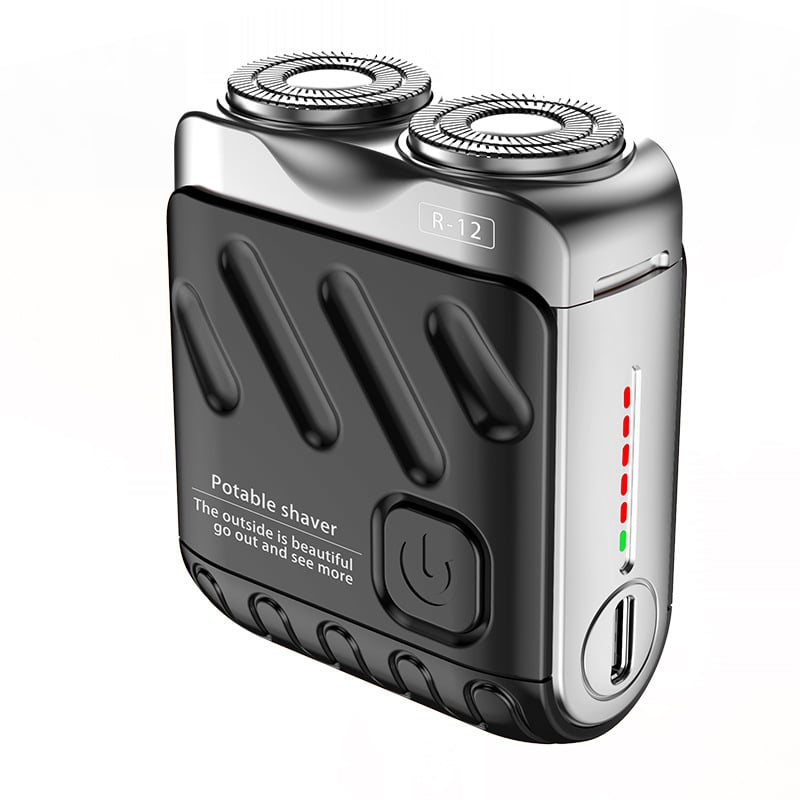 Tragbarer rotierender Elektrorasierer mit zwei Ringen/Portable Rotary Dual Ring Electric Shaver