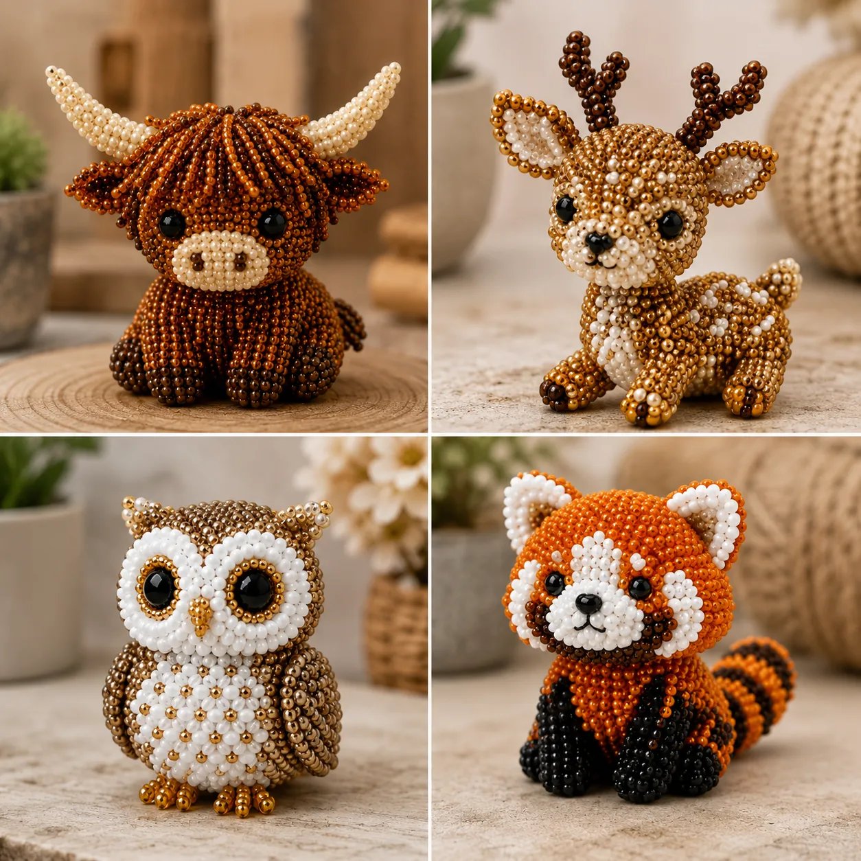 ✨ Letzter Tag: 49 % Rabatt ✨ – 🧵✨ DIY-Set für winzige 3D-Perlentiere