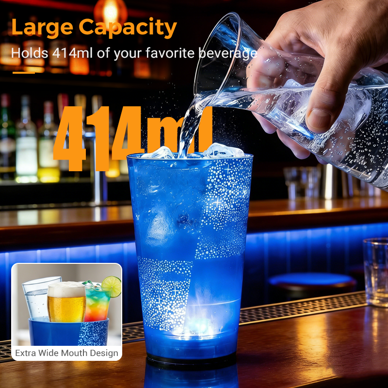 Leuchtender Trinkbecher mit Strohhalm – Für Partys, Bars & Veranstaltungen 🥤✨