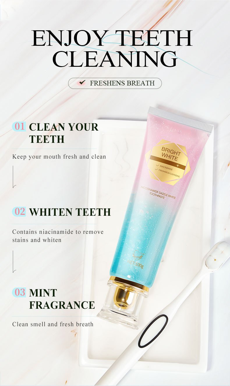 Niacinamid-Zahncreme für weißere Zähne