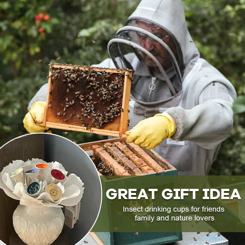 👍Last-Day-Aktion 50 % RABATT💥Bienen-Insekten-Trinkbecher im 5er-Pack