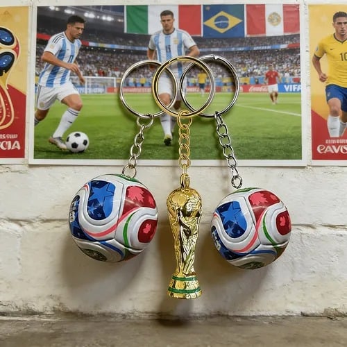Schlüsselanhänger zur FIFA-Fußball-Weltmeisterschaft 2026 (USA-MEX-CAN): Trage den Geist des Spiels überallhin mit dir ✨