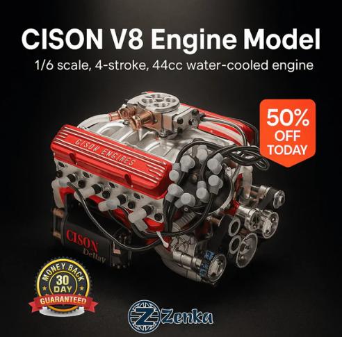 🔥 Modellbausätze für Small-Block-V8-OHV-Benzinmotoren