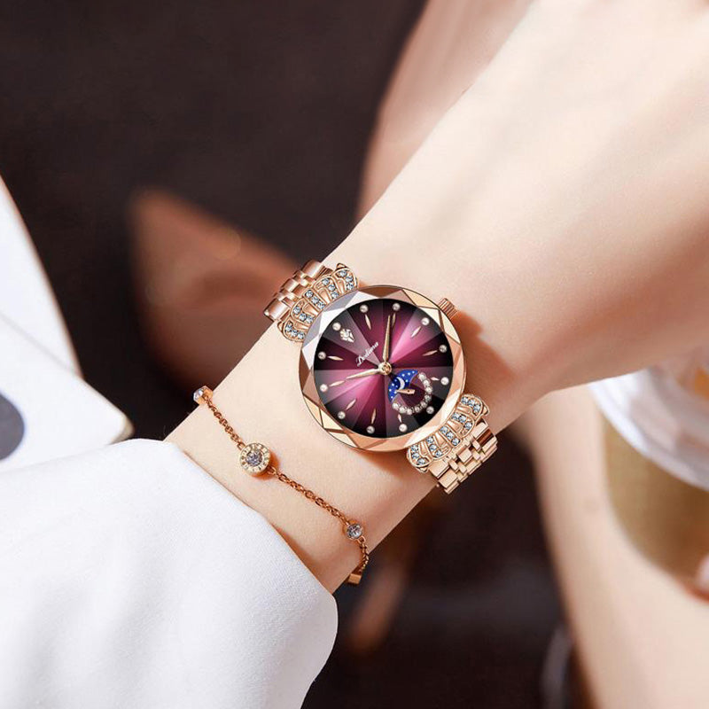Modieus diamanten maansterhorloge voor vrouwen🔥Kaufen Sie 2 Gratisversand🔥