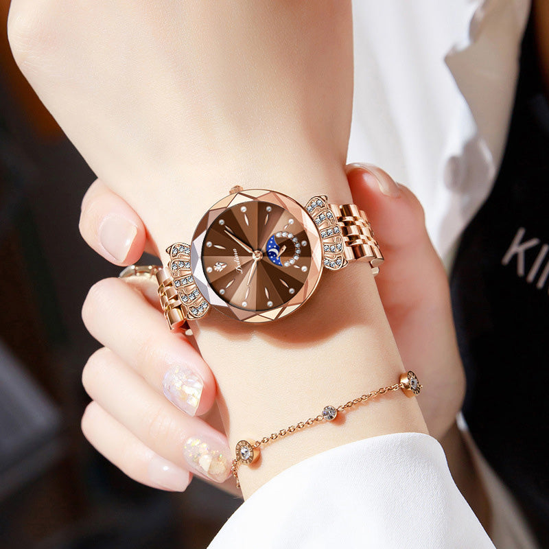 Modieus diamanten maansterhorloge voor vrouwen🔥Kaufen Sie 2 Gratisversand🔥