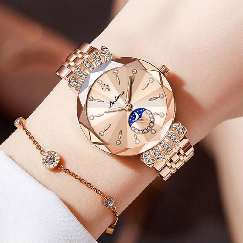Modieus diamanten maansterhorloge voor vrouwen🔥Kaufen Sie 2 Gratisversand🔥
