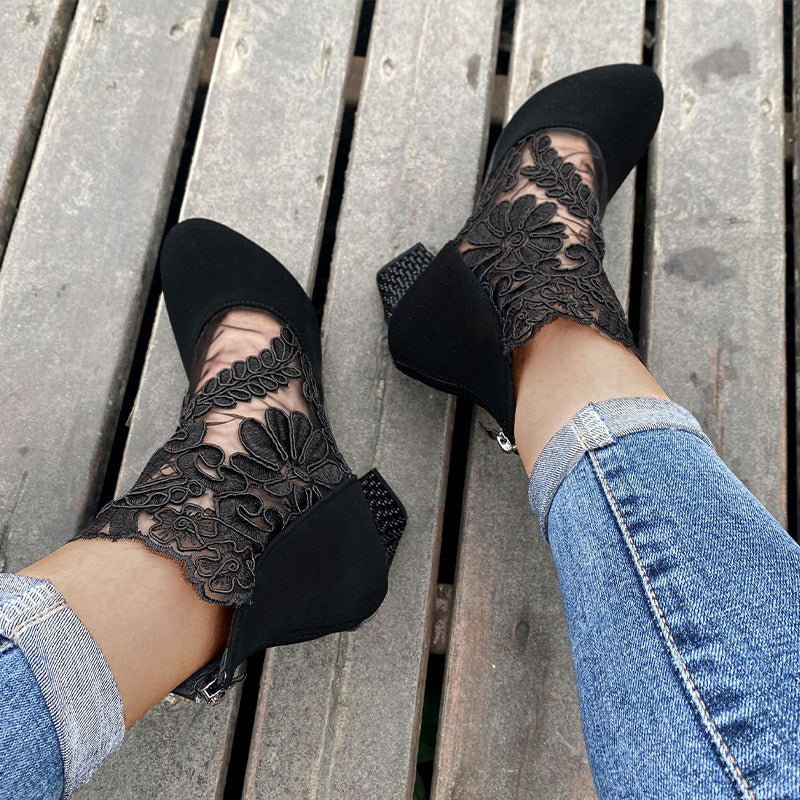 Damen High Heels mit eleganter Spitze für den Sommer