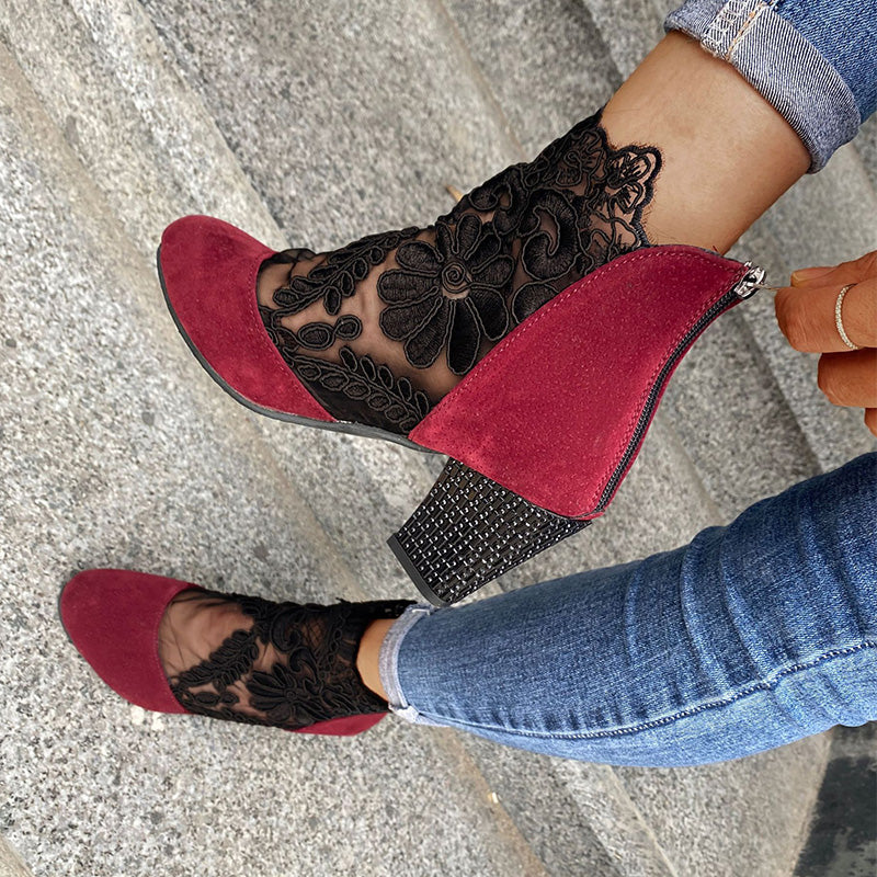 Damen High Heels mit eleganter Spitze für den Sommer