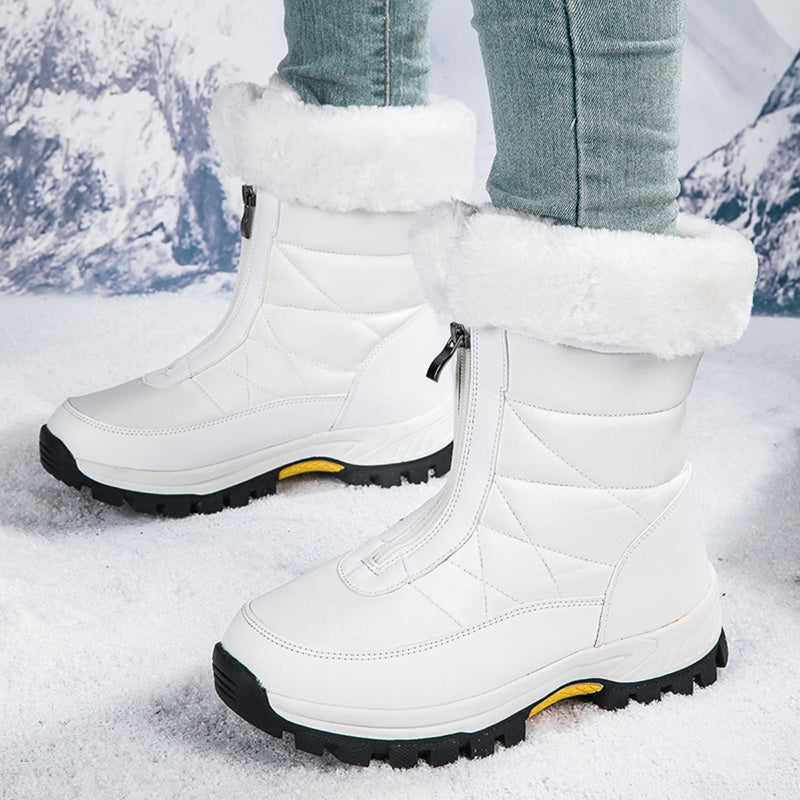 🔥🚀Kostenloser Versand💝👢Rutschfeste, warme Schneestiefel mit Reißverschluss für Damen✨