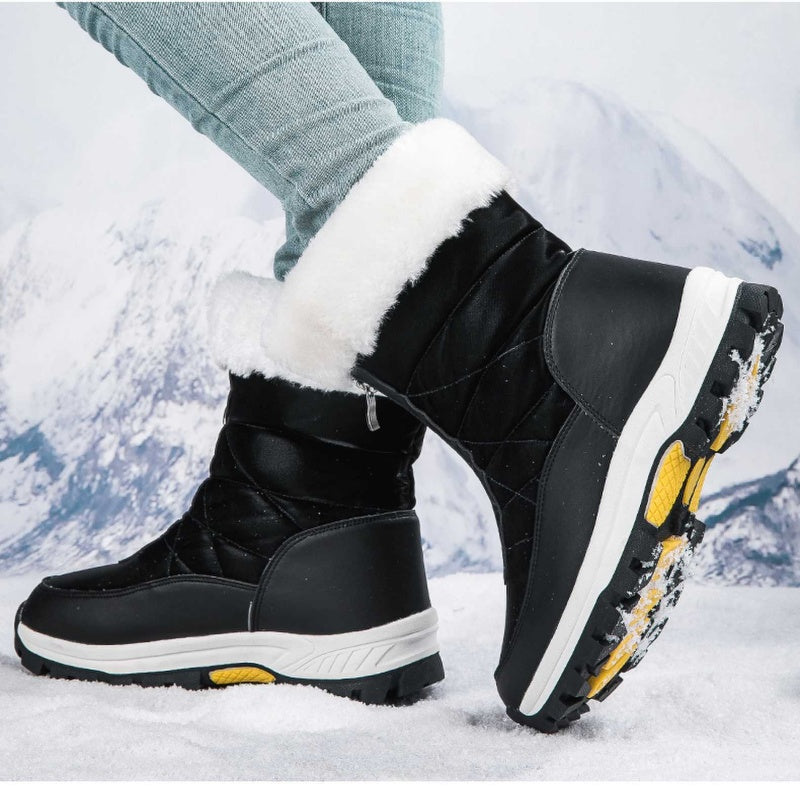 🔥🚀Kostenloser Versand💝👢Rutschfeste, warme Schneestiefel mit Reißverschluss für Damen✨