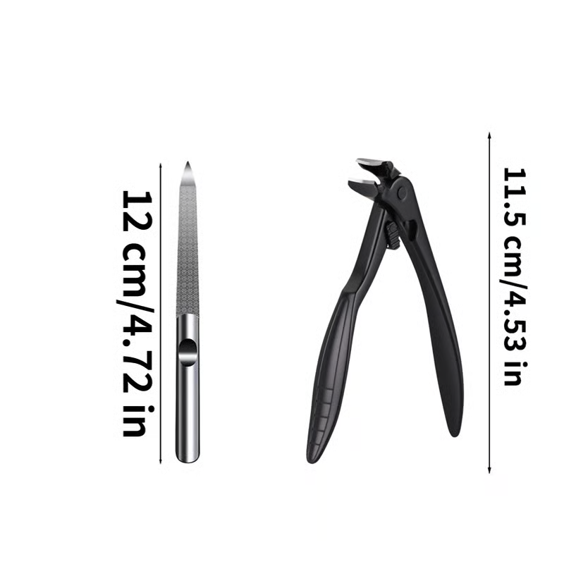 Edelstahl-Nagelknipser mit Spritzschutz – Große Öffnung für eingewachsene Nägel & Fußpflege ✂️👣